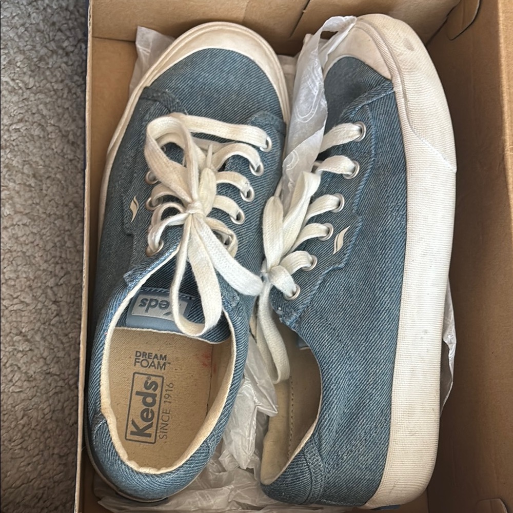 Keds Blue and White Classic Sneakers